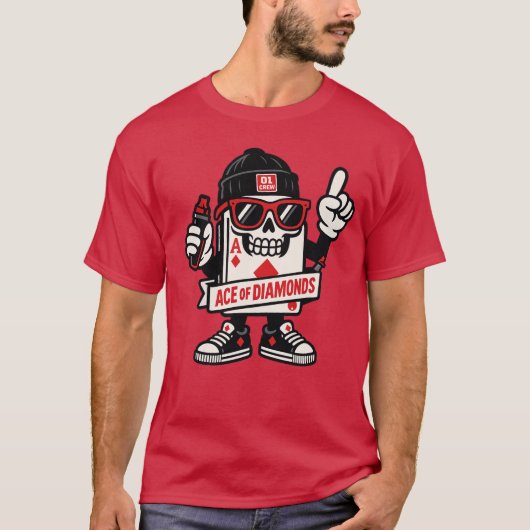 Ace of Diamonds Street Mascot — High-Roller Editio Tシャツ (正面)