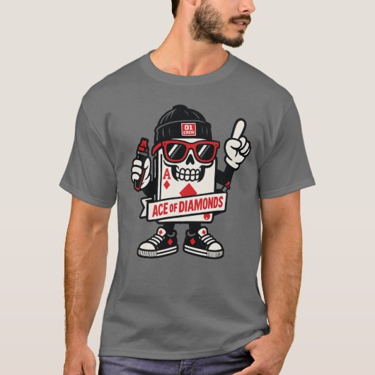 Ace of Diamonds Street Mascot — High-Roller Editio Tシャツ (正面)