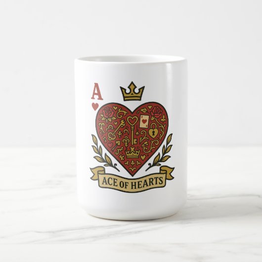 Ace of Hearts コーヒーマグカップ (中央)