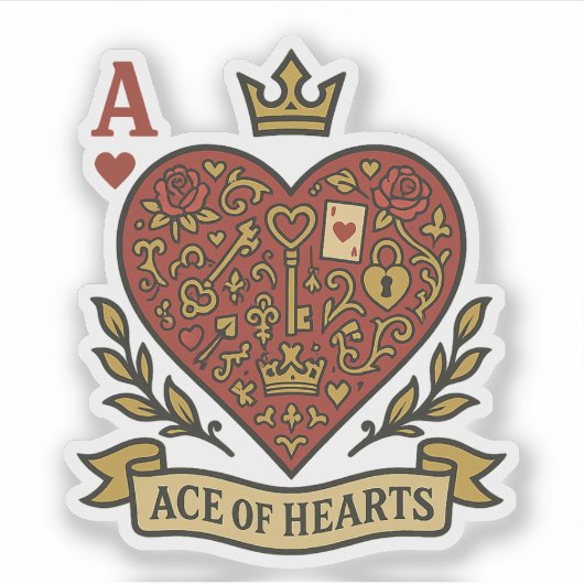 Ace of Hearts シール (正面)