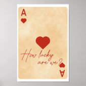 Ace of Hearts Poster – “How Lucky Are We?” ポスター (正面)