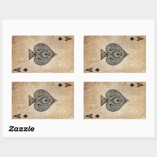 Ace of Spades 長方形シール (シート)