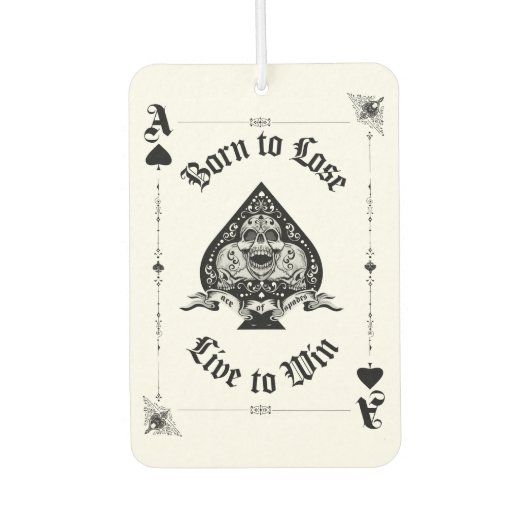 Ace of Spades Air Freshener カーエアーフレッシュナー (正面)