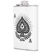 Ace of Spades — Filigree Star & Laurel フラスク (左)