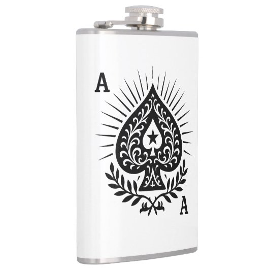 Ace of Spades — Filigree Star & Laurel フラスク (右)