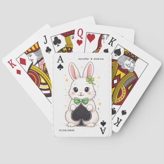 Ace of Spades Lucky Rabbit Poker Card  トランプ (裏面)
