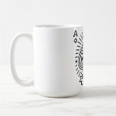 Ace of Spades — Monoline Sunburst Emblem コーヒーマグカップ (左)