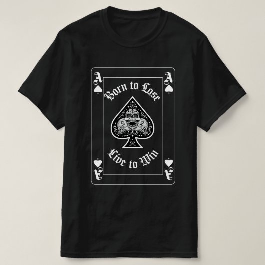 Ace of Spades Playing Card T-Shirt Tシャツ (デザイン正面)