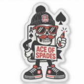 Ace of Spades Street Mascot — Pro Grind Edition シール (正面)