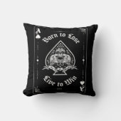 Ace of Spades Throw Pillow クッション (正面)
