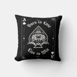Ace of Spades Throw Pillow クッション