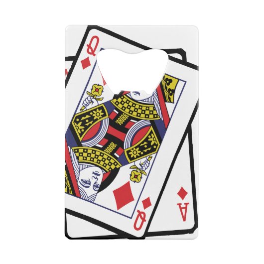 Ace & Queen of Diamonds 2002年生まれ21歳誕生日 クレジットカード栓抜き (裏面)