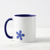Acentの花が付いている素晴しいポップアートのマグ マグカップ (左)