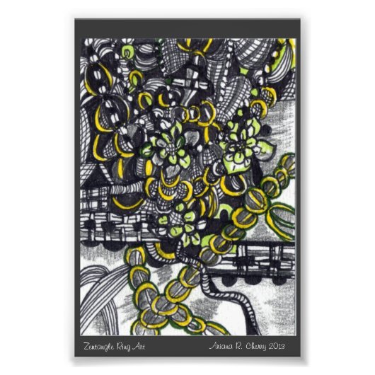 ACEOリングや輪アートインインクby Ariana R. さくらんぼ フォトプリント (正面)