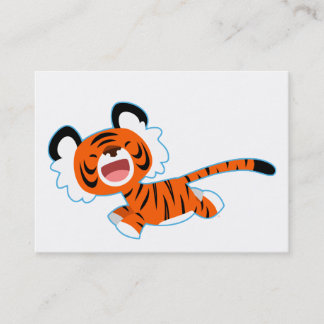 ACEO/Businessカードに走可愛い漫画の虎 名刺