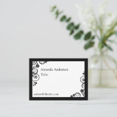 ACEO Template Elegant Professional Artist ATC Info 名刺 (スタンド正面)