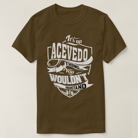 ACEVEDOのプレゼント Tシャツ (デザイン正面)