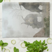 Achelousauruses キッチンタオル (折り畳み)