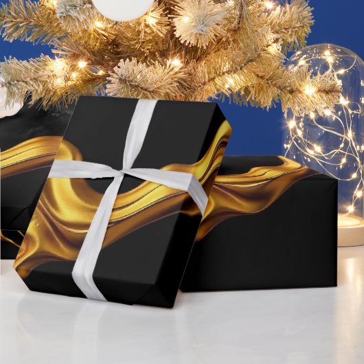 Achempong Abstract Art & Global Inspired Luxury G ラッピングペーパー (クリスマス)