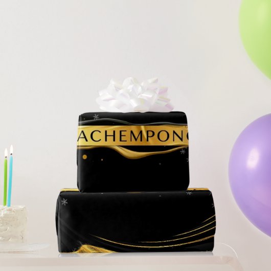 Achempong: Auric Cascade | |Liquid Gold Opulence   ラッピングペーパー (パーティーギフト)