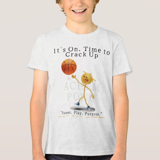 Achempong BB – ゲームオン;クラックする時間 トライブレンドTシャツ (正面)