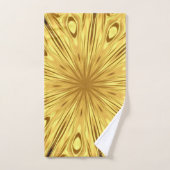 Achempong: Gilded Zenith Opulent Swirl Crimson Gol バスタオルセット (ハンドタオル)