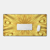 Achempong: Gilded Zenith | Opulent Swirl Liquid Go デスクマット (キーボード&マウス)