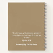 Achempong God Is Love Star Light Taupe -  Faith ノートブック (裏面)