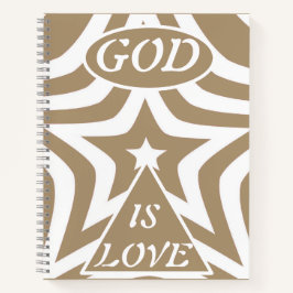 Achempong God Is Love Star Light Taupe -  Faith ノートブック