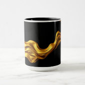 Achempong Opulent Liquid Gold Black Monochrome Art マグカップ (中央)