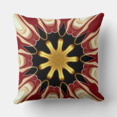 Achempong: Starburst | Deep Crimson Cream Golden B クッション (裏面)