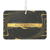 Achempong: The Auric Cascade | Opulent Liquid Gold カーエアーフレッシュナー (裏面)