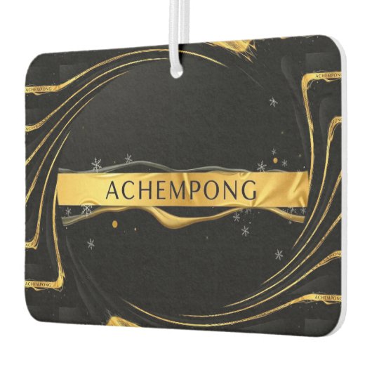 Achempong: The Auric Cascade | Opulent Liquid Gold カーエアーフレッシュナー (左)