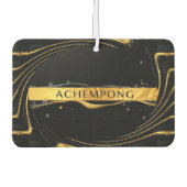 Achempong: The Auric Cascade | Opulent Liquid Gold カーエアーフレッシュナー (正面)