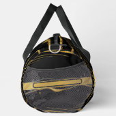 Achempong: The Auric Cascade | Opulent Liquid Gold ダッフルバッグ (右)