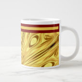 Achempong: The Gilded Zenith Opulent Swirl Crimson ジャンボコーヒーマグカップ (右)