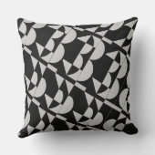 Achempong Zazzle: Geometric Black White Modern Art クッション (裏面)
