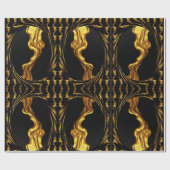 Achempong Zazzle: Luxury Swirl Abstract Art Gift W ラッピングペーパー (フラット)