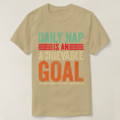 Achievable Goals Are Daily Nap Sarcastic Napping M Tシャツ (デザイン正面)