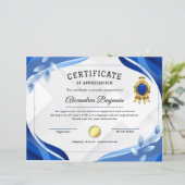 Achievement Appreciate Certificate (スタンド正面)