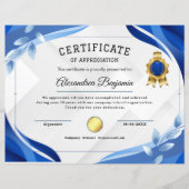 Achievement Appreciate Certificate (正面)