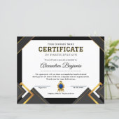 Achievement Appreciate Certificate (スタンド正面)
