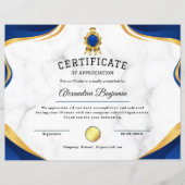 Achievement Appreciate Certificate (正面)