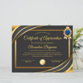 Achievement Appreciate Certificate (スタンド正面)