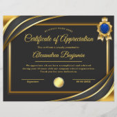 Achievement Appreciate Certificate (正面)