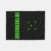 Achievement Unlocked Fatherhood Gamer Video Games フリースブランケット (正面(横))