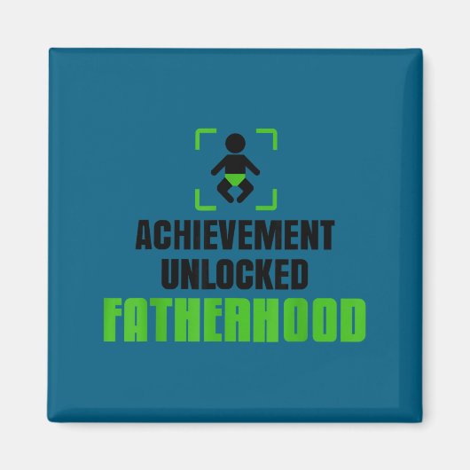 Achievement Unlocked Fatherhood Gamer Video Games  マグネット (正面)