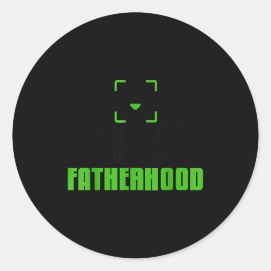 Achievement Unlocked Fatherhood Gamer Video Games  ラウンドシール (正面)