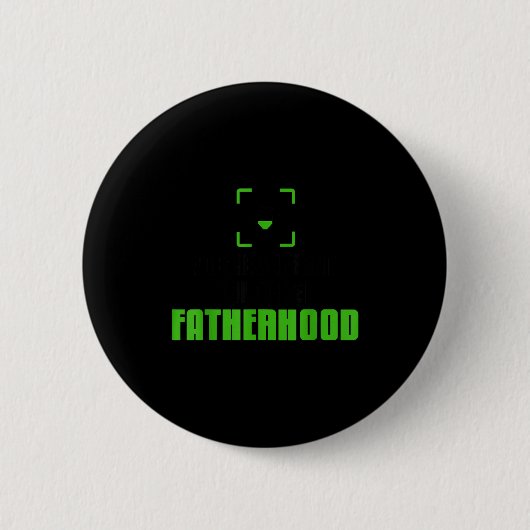 Achievement Unlocked Fatherhood Gamer Video Games  缶バッジ (正面)