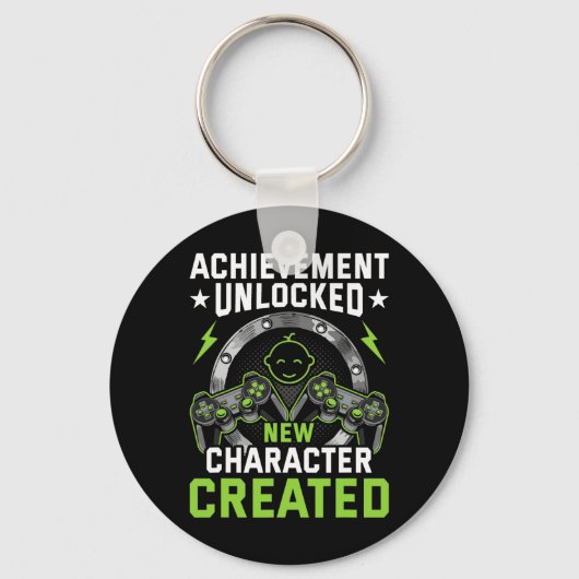 Achievement Unlocked New Character Created Video G キーホルダー (正面)
